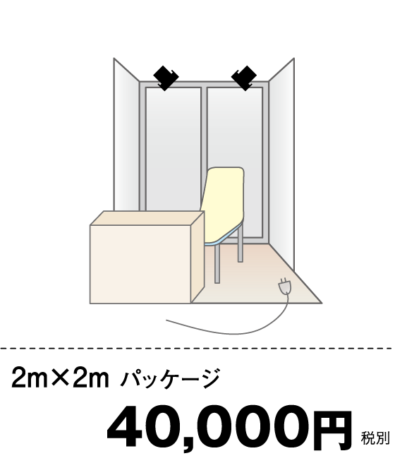 2m×2m パッケージ 40,000円